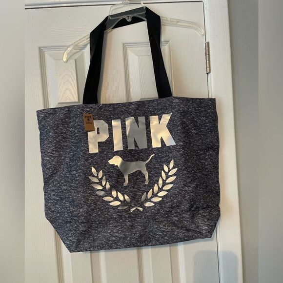 Victoria’s Secret Pink Gray Tote New with Tags - Picture 1 of 11